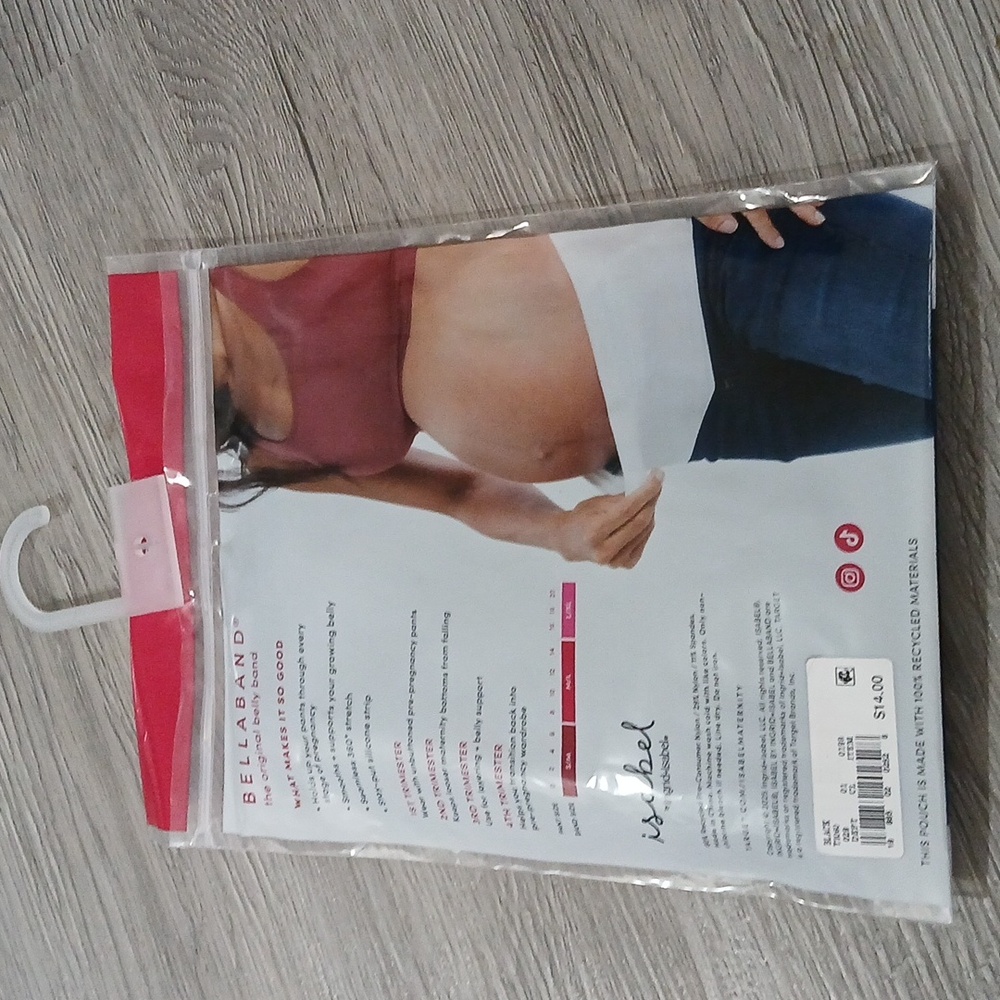 Isabel Maternity Black Bellaband Sz S/M NWT (Pant size 0-6) - Picture 4 of 6
